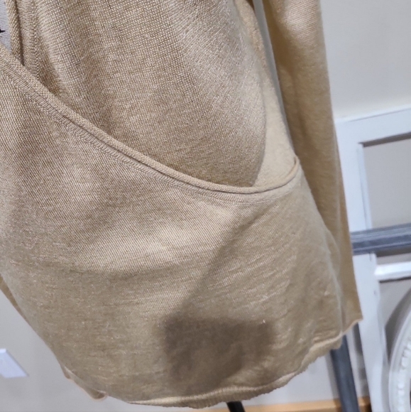 Tex by Max Azria women size Med. FINE knit, wool blend,  faux wrap sweater - Picture 6 of 10